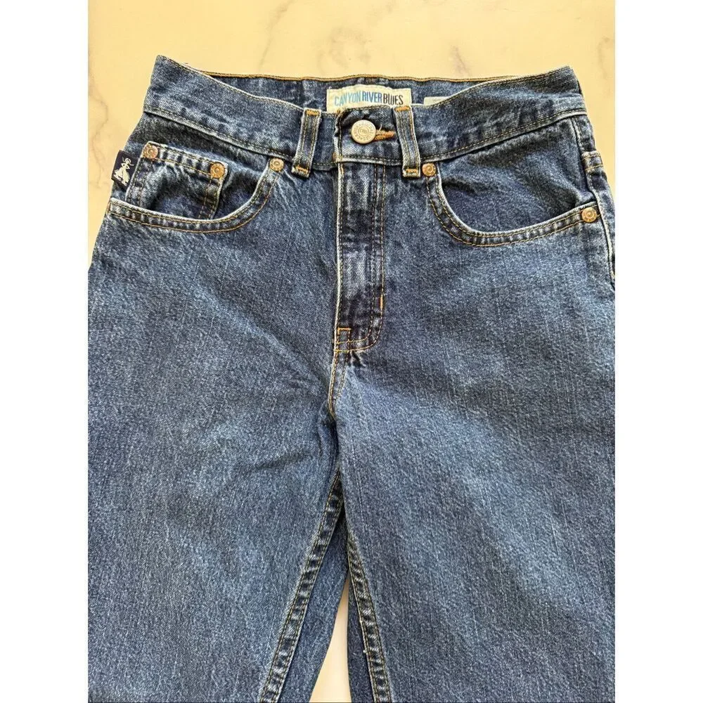 Canyon River Blues flare bootcut blue denim jeans size 10 girls youth